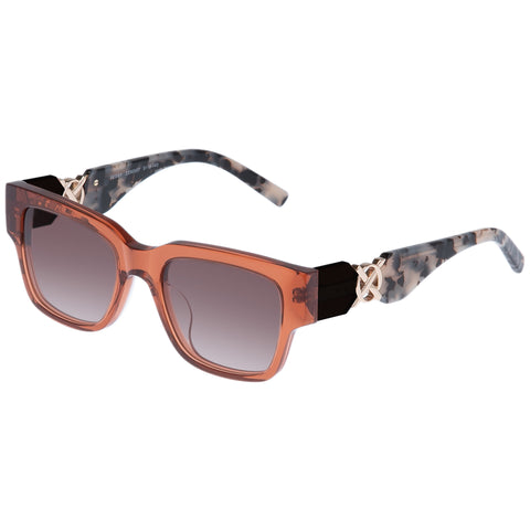 Oroton Peggy Deep Rose Cookie Tort Female D-Frame Sunglasses | Eyewear Index