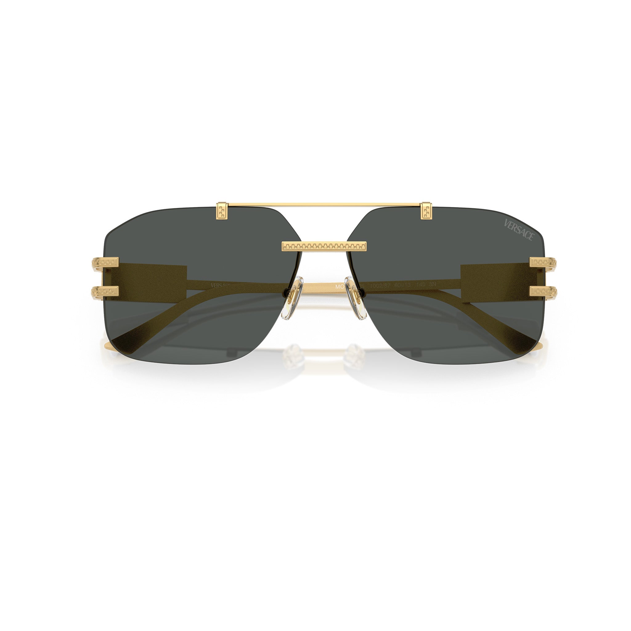 Versace Ve2275 100287 60 Gold Male Aviator Sunglasses | Eyewear Index