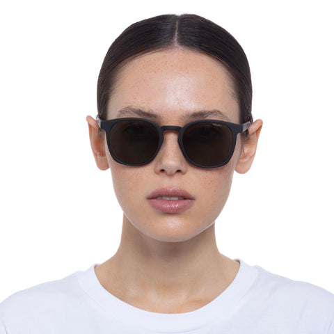 Cancer Council Enviro Mod Black Rubber Uni-Sex Round Sunglasses | Eyewear Index