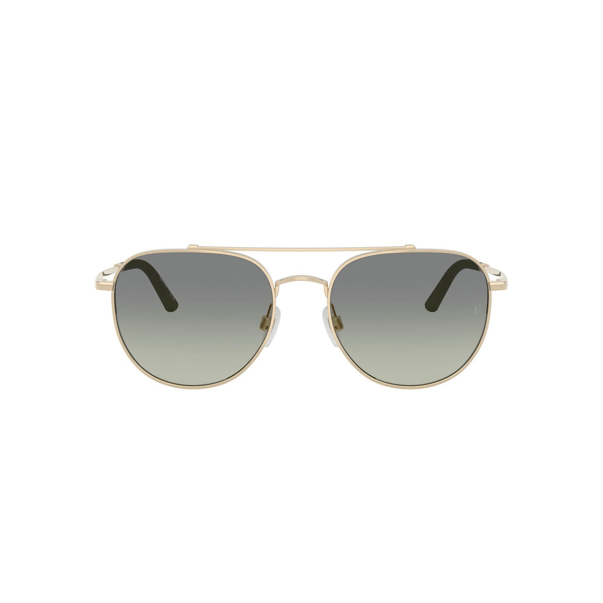 Oliver Peoples 1346s 52452a R-10 Brushed Gold Uni-Sex Aviator Sunglasses | Eyewear Index
