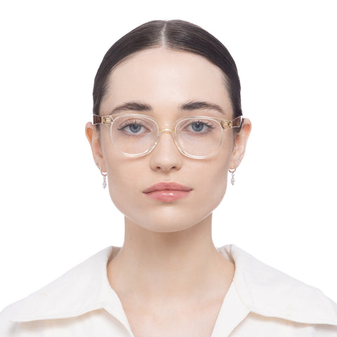 Oroton Lottie Shell Maple Tort Female D-Frame Optical Frames | Eyewear Index