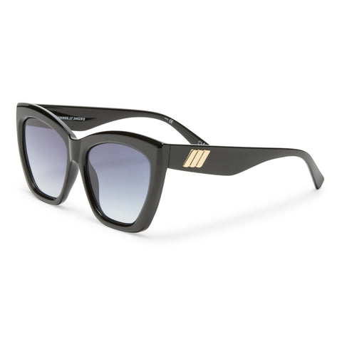 Le Specs Vamos Black Female Cat-Eye Sunglasses | Eyewear Index