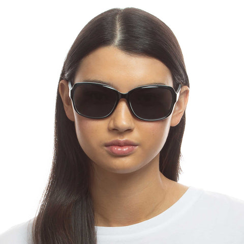 Cancer Council Stapleton Black White Female Wrap Sunglasses | Eyewear Index