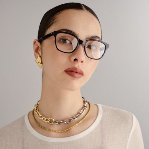 Le Specs Bio-Typic Alt Fit Navy Navy Tort Female D-Frame Optical Frames | Eyewear Index