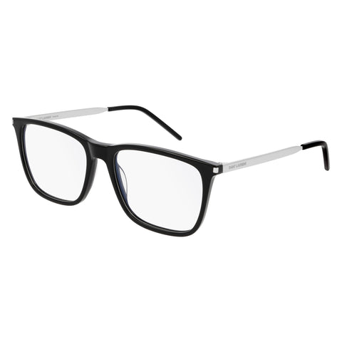 Saint Laurent Sl345 Black Male Square Optical Frames | Eyewear Index