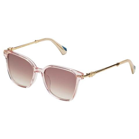 Camilla Night Shows Blush Female D-Frame Sunglasses | Eyewear Index