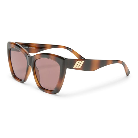 Le Specs Vamos Tort Female Cat-Eye Sunglasses | Eyewear Index