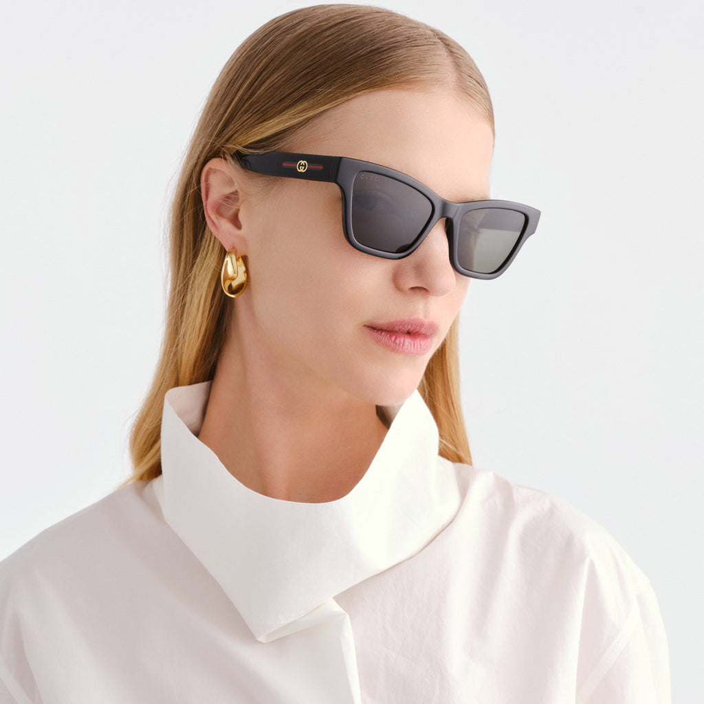 Gucci Gg1982s Black Female Cat-Eye Sunglasses | Eyewear Index