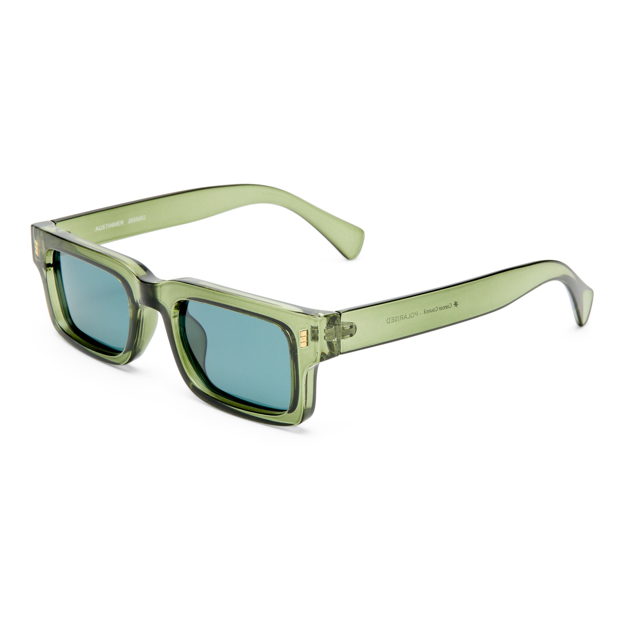 Cancer Council Austinmer Khaki Uni-Sex Rectangle Sunglasses | Eyewear Index