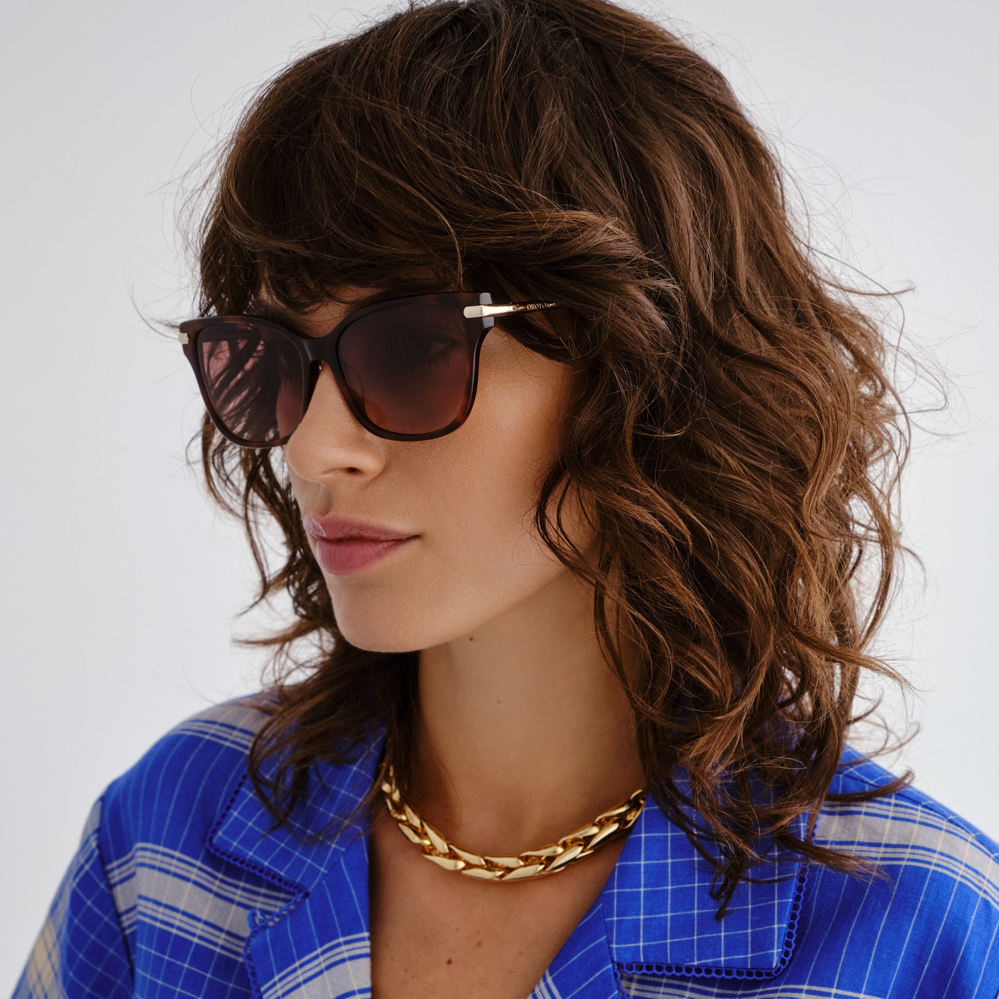 Oroton Mariselle Signature Tort Female Cat-Eye Sunglasses | Eyewear Index