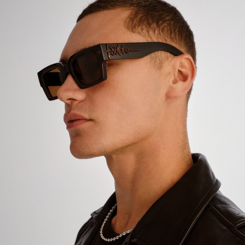 Ksubi The Kingy Tobacco Male D-Frame Sunglasses | Eyewear Index