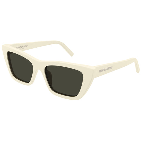 Saint Laurent Sl276mica Ivory Female Cat-Eye Sunglasses | Eyewear Index