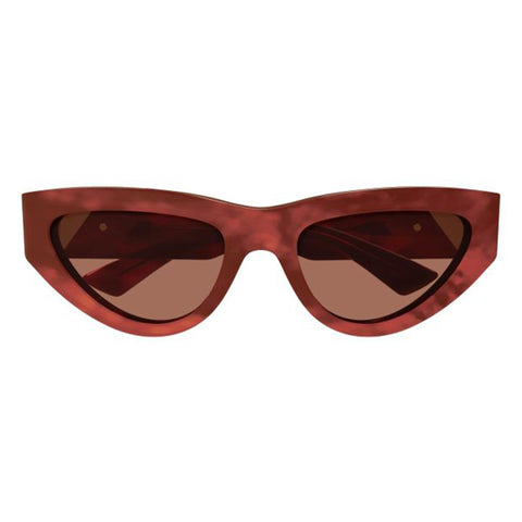 Bottega Veneta Bv1176s Havana Female Cat-Eye Sunglasses | Eyewear Index