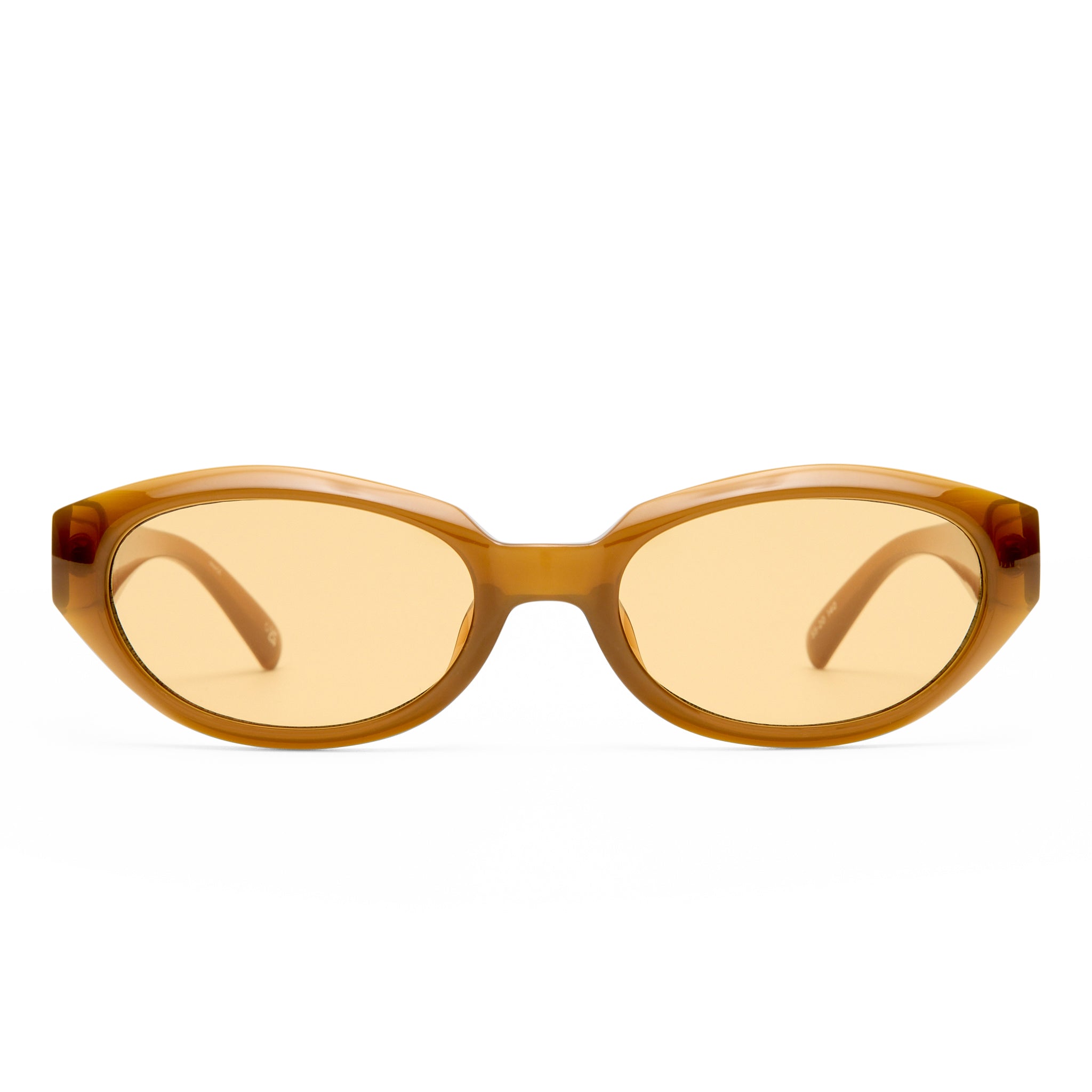 Le Specs Le Bijou Toffee Uni-Sex Oval Sunglasses | Eyewear Index