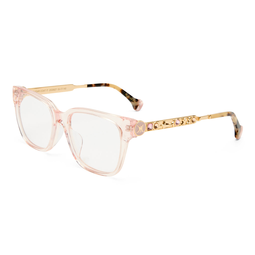 Camilla Sugar Coat It Rosewater Female D-Frame Optical Frames | Eyewear Index