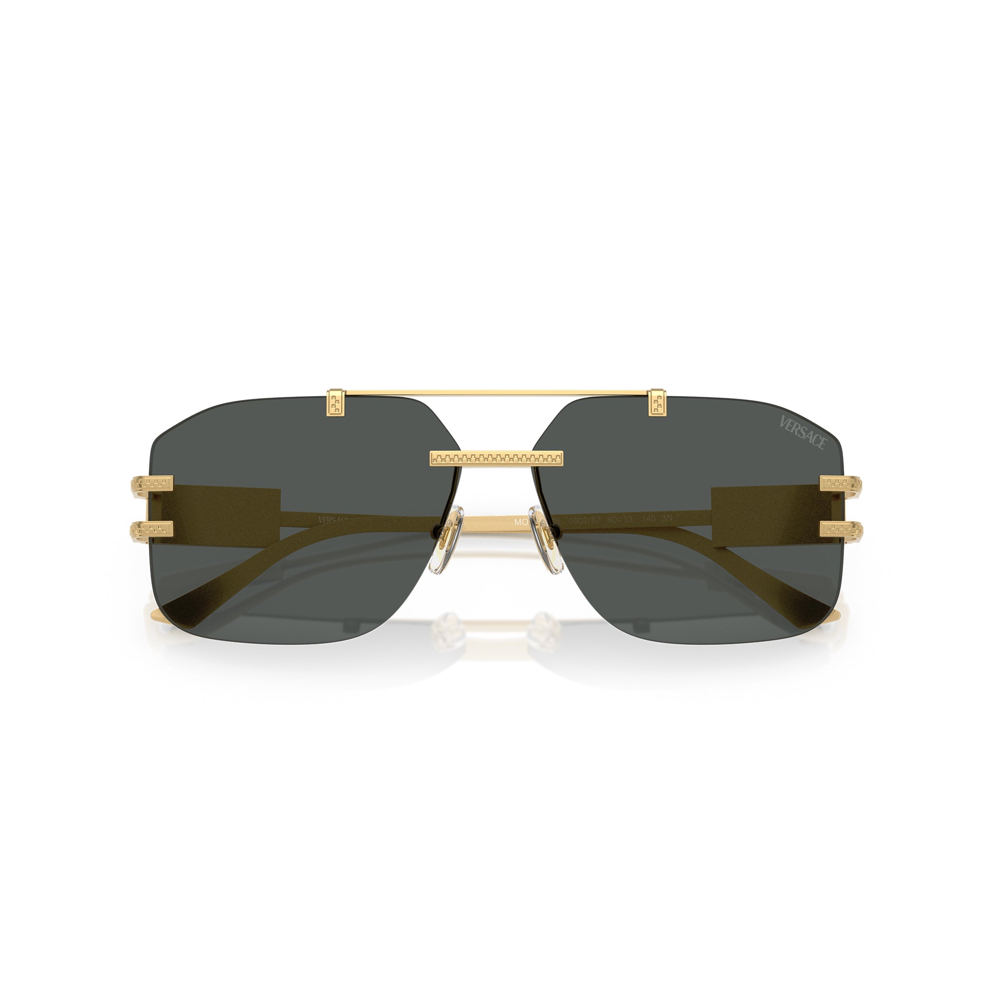 Versace Ve2275 100287 60 Gold Male Square Sunglasses | Eyewear Index