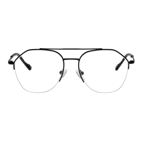 Le Specs Ilky Alt Fit Matte Black Uni-Sex Aviator Optical Frames | Eyewear Index