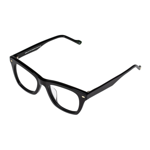 Le Specs Dimmi Alt Fit Black Uni-Sex D-Frame Optical Frames | Eyewear Index