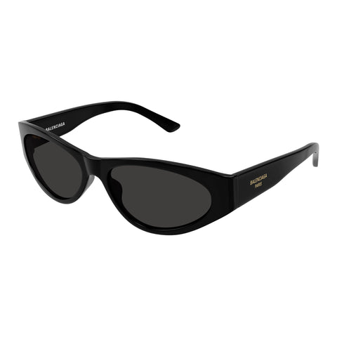 Balenciaga Bb0367s Black Female Round Sunglasses | Eyewear Index