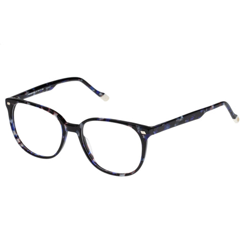 Le Specs Formentera Blue Tort Female Round Optical Frames | Eyewear Index