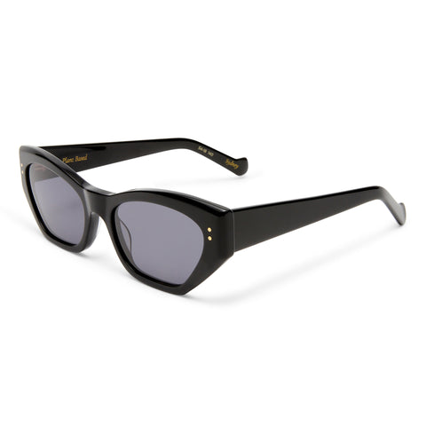 Luv Lou The Sydney Black Female Cat-Eye Sunglasses | Eyewear Index