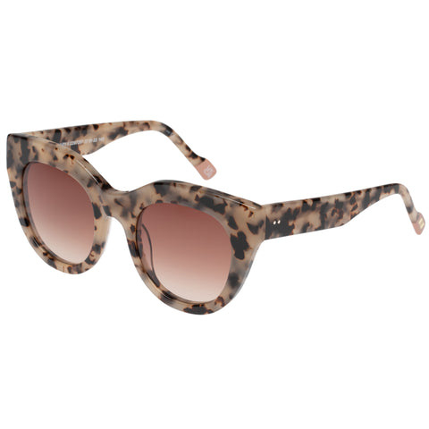 Le Specs Airy Canary Ii Cookie Tort Female Cat-Eye Sunglasses | Eyewear Index