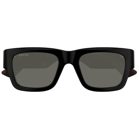 Gucci Gg1668s Black Male Rectangle Sunglasses | Eyewear Index