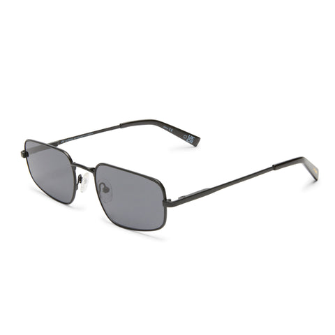 Le Specs Metagalactic Matte Black Uni-Sex Rectangle Sunglasses | Eyewear Index