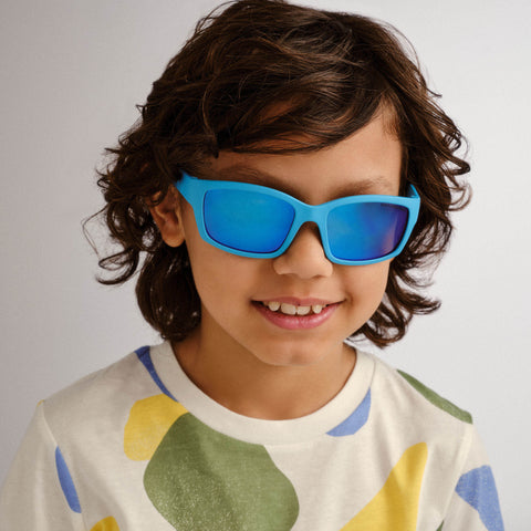 Cancer Council Seal Kids Cobalt Rubber Male Wrap Sunglasses | Eyewear Index