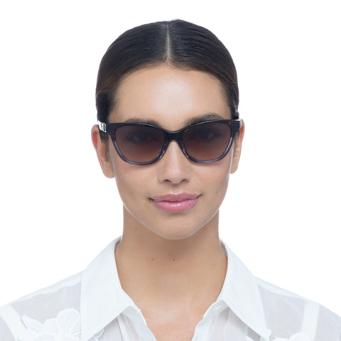 Oroton Berty Mahogany Haze Female Cat-Eye Sunglasses | Eyewear Index