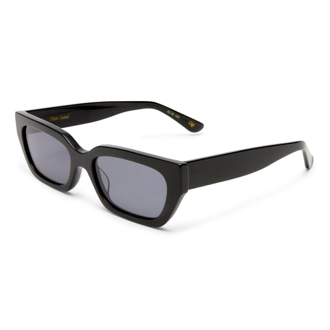 Luv Lou The Gigi Black Female Rectangle Sunglasses | Eyewear Index