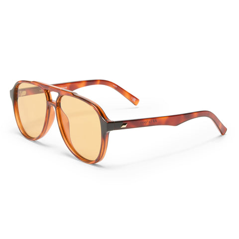 Le Specs Tragic Magic Toffee Tort Uni-Sex Aviator Sunglasses | Eyewear Index