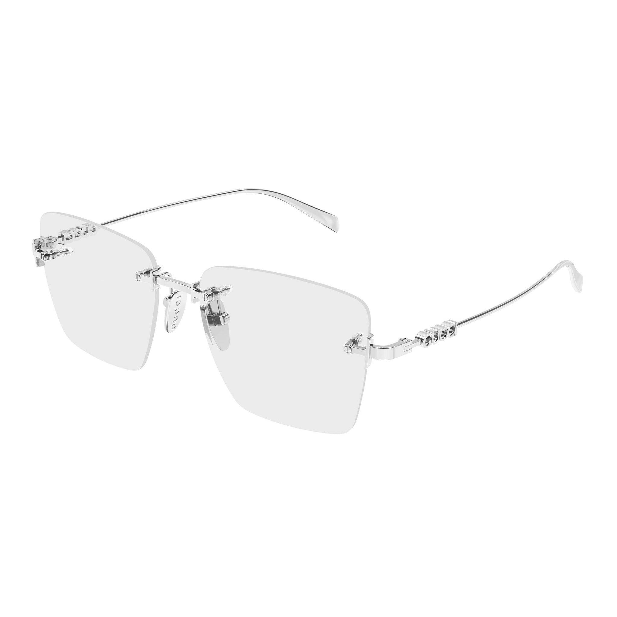 Gucci Gg1938o Silver Female Rectangle Optical Frames | Eyewear Index