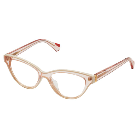 Camilla The Showstopper Blush Ivory Female Cat-Eye Optical Frames | Eyewear Index