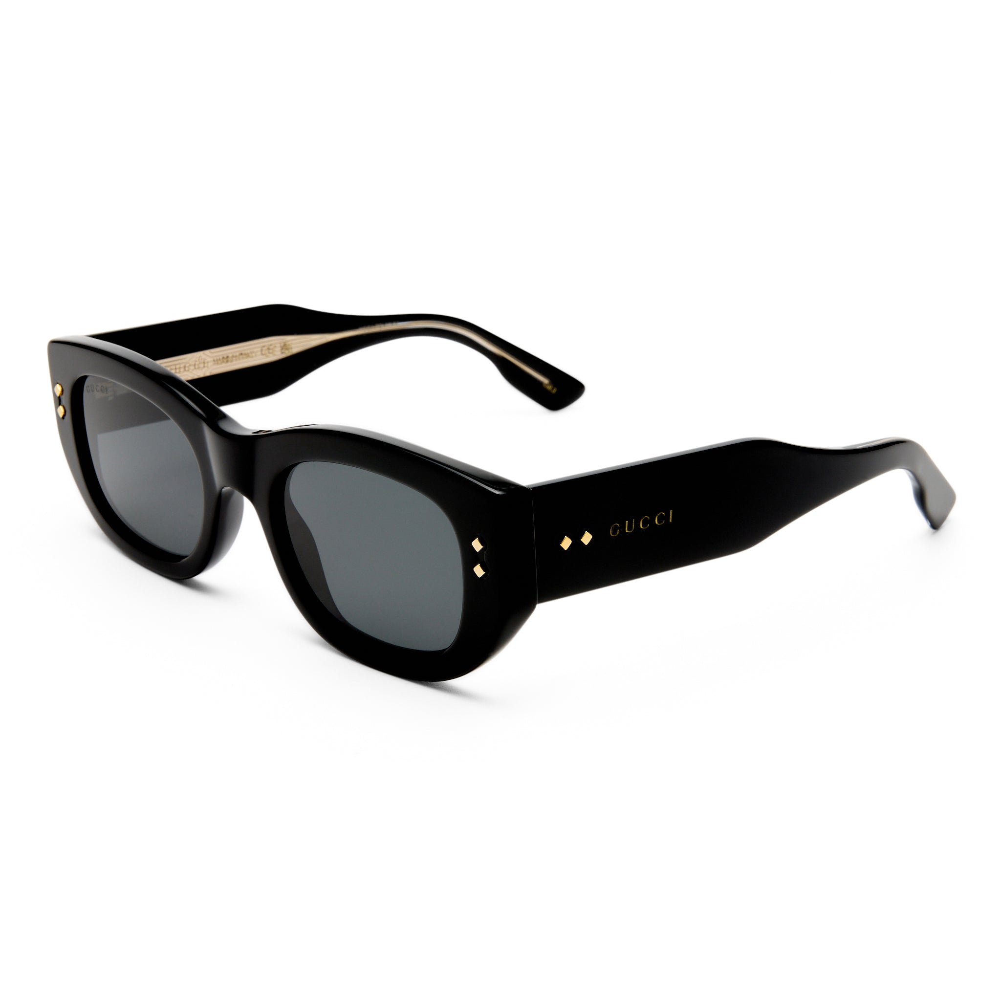 Gucci Gg1215s Black Female Rectangle Sunglasses | Eyewear Index