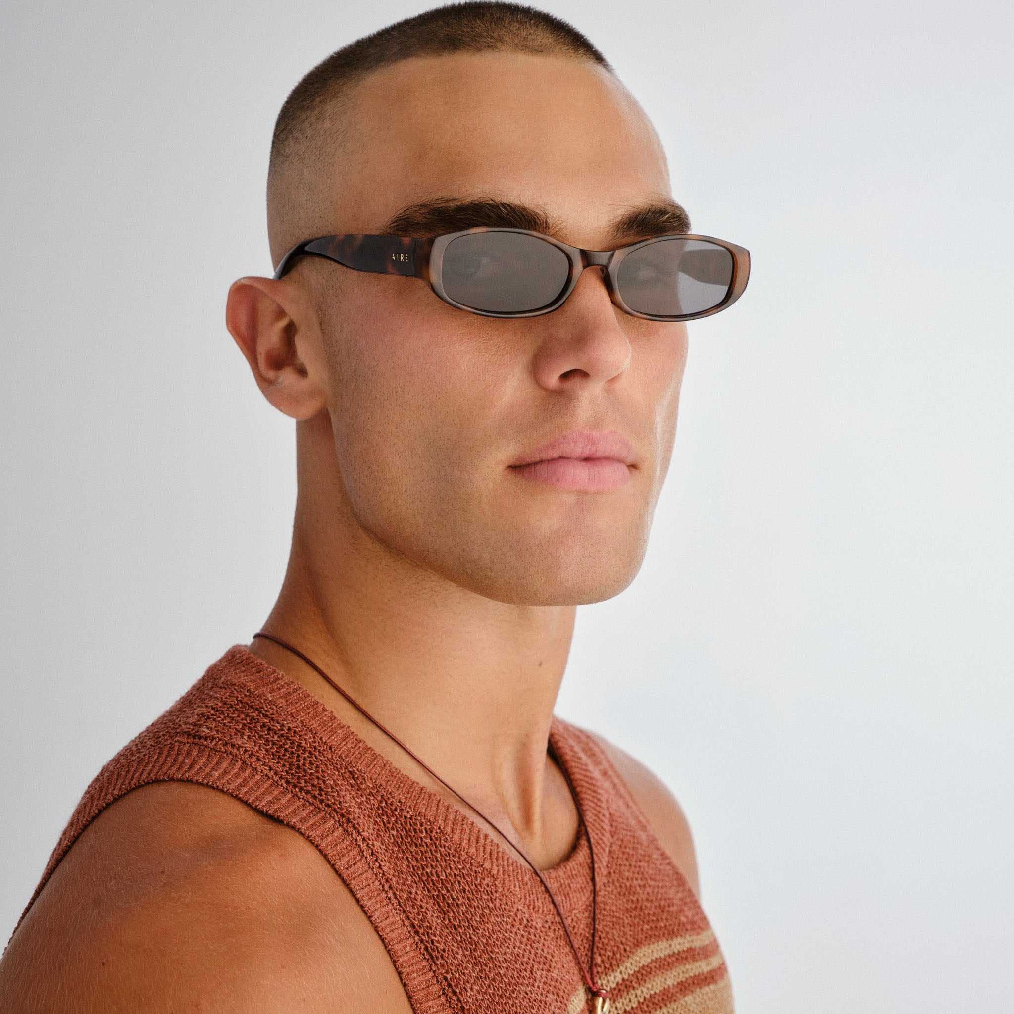 Aire Caellum Dark Tort Uni-Sex Oval Sunglasses | Eyewear Index