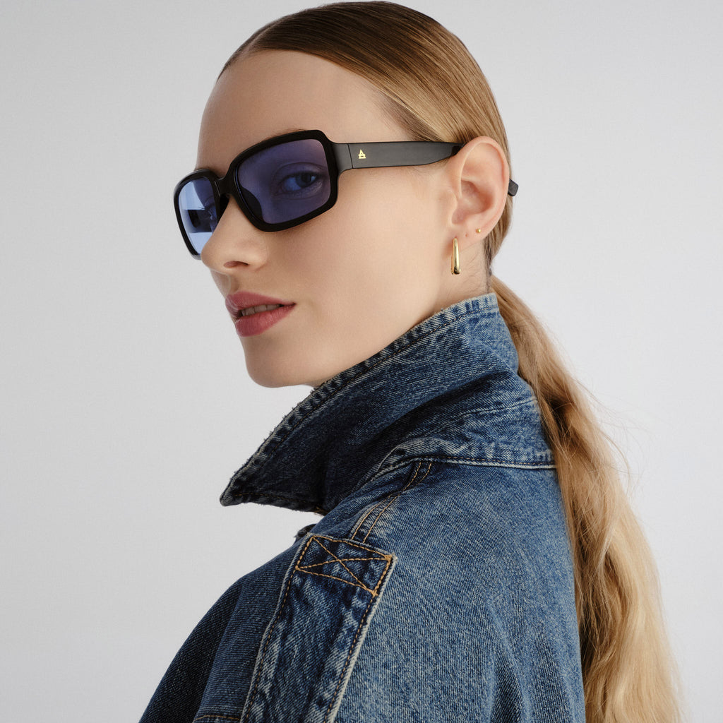 Aire Ignite Black Uni-Sex Wrap Sunglasses | Eyewear Index