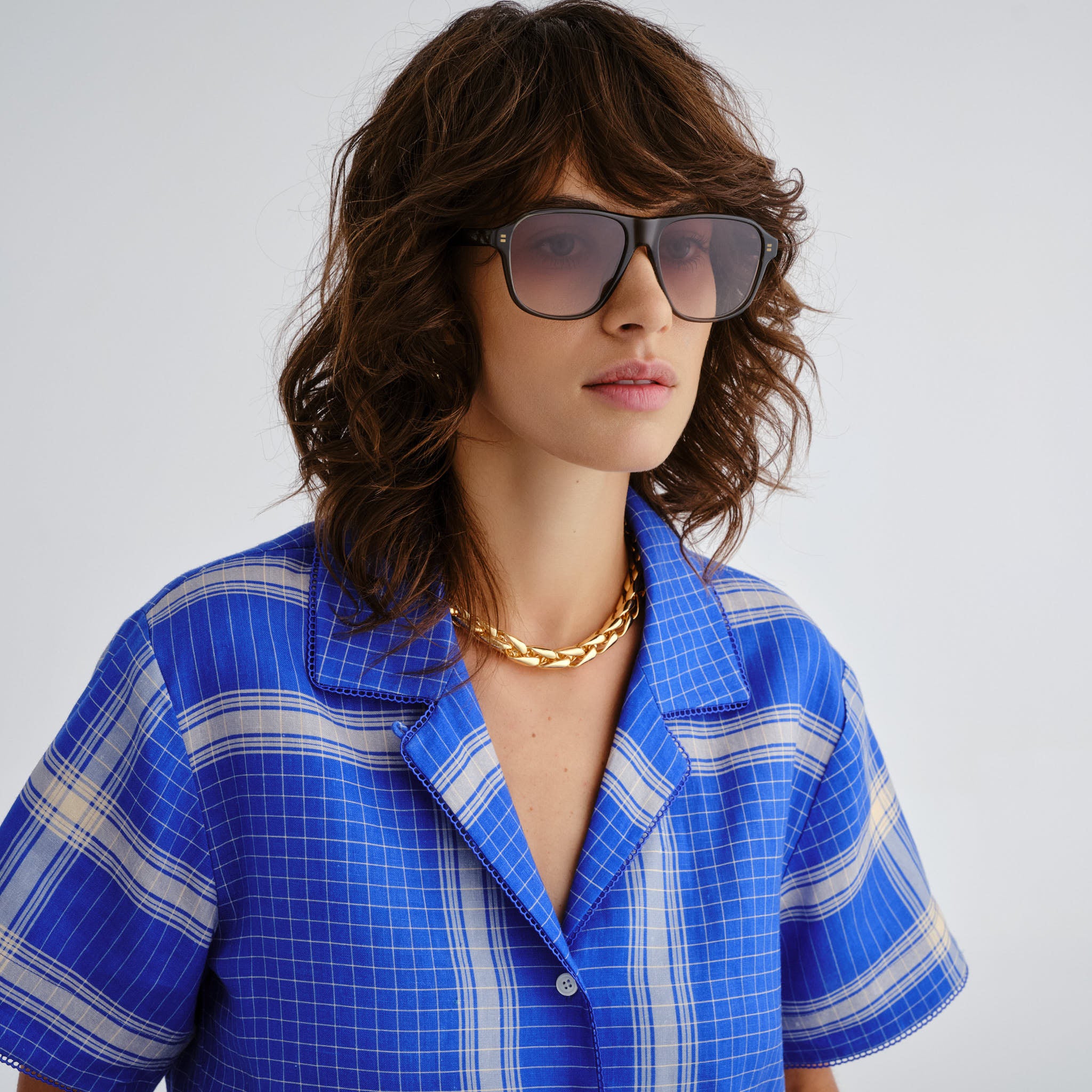Oroton Rogue Eucalyptus Female Aviator Sunglasses | Eyewear Index