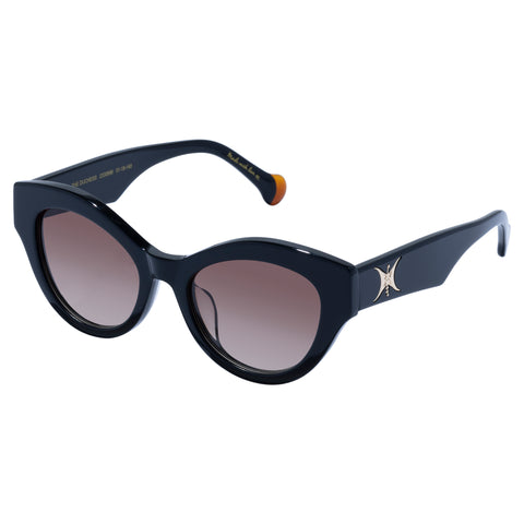 Camilla The Duchess Black Female Cat-Eye Sunglasses | Eyewear Index