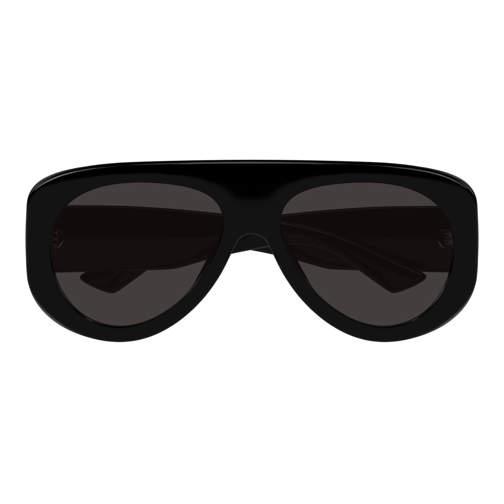 Bottega Veneta Bv1362s Black Uni-Sex Aviator Sunglasses | Eyewear