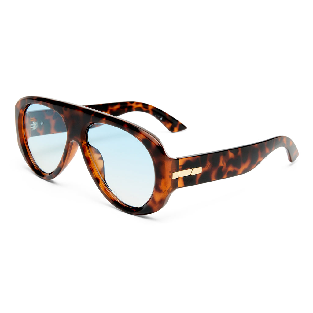 Le Specs Dream Boat Tort Female Aviator Sunglasses | Eyewear Index