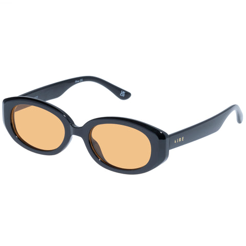 Aire Affinity Black Uni-Sex Oval Sunglasses | Eyewear Index