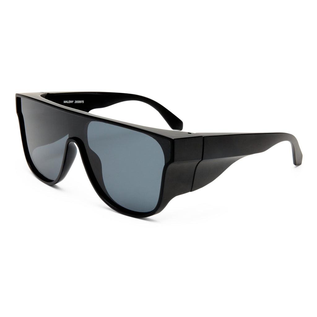 Cancer Council Maleny Matte Black Uni-Sex Shield Sunglasses | Eyewear Index