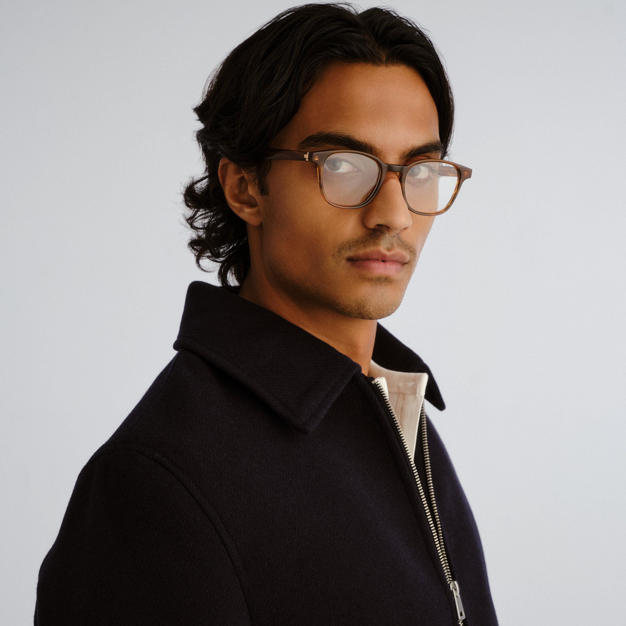 Le Specs Spectral 48 Brown Haze Uni-Sex Round Optical Frames | Eyewear Index
