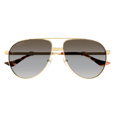 Gucci Gg1440s Gold Male Navigator Sunglasses | Eyewear Index