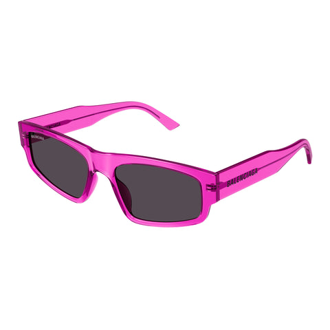 Balenciaga Bb0305s Fuchsia Uni-Sex Rectangle Sunglasses | Eyewear Index