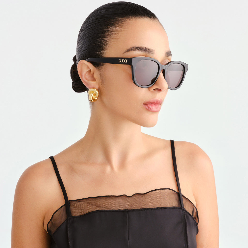 Gucci Gg1797sk Black Male Round Sunglasses | Eyewear Index