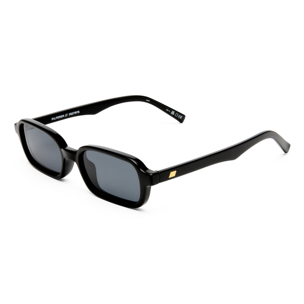 Le Specs Pilferer Black Uni-Sex Rectangle Sunglasses | Eyewear Index