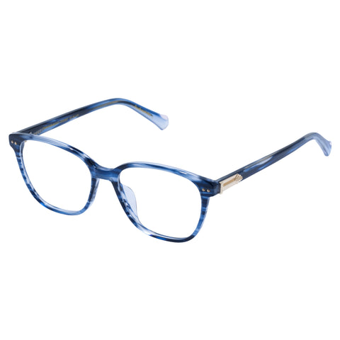 Camilla Far Far Away Navy Navy Chevron Female D-Frame Optical Frames | Eyewear Index