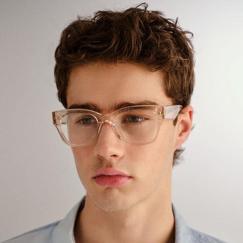 Le Specs Kaleido 50 Sand Uni-Sex Square Optical Frames | Eyewear Index